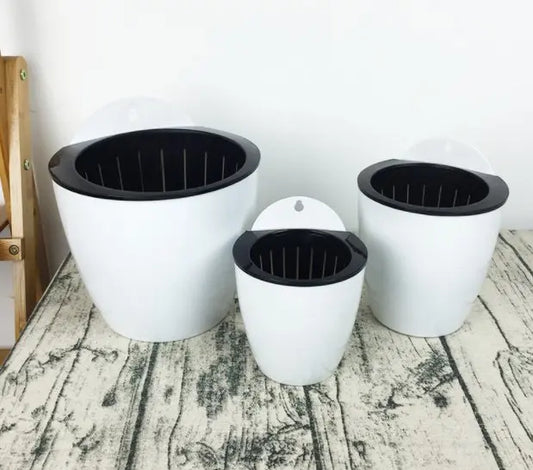 Wall-mounted Flowerpot Automatically Absorbs Water Lazy Plastic Flowerpot - Handy Hub Store